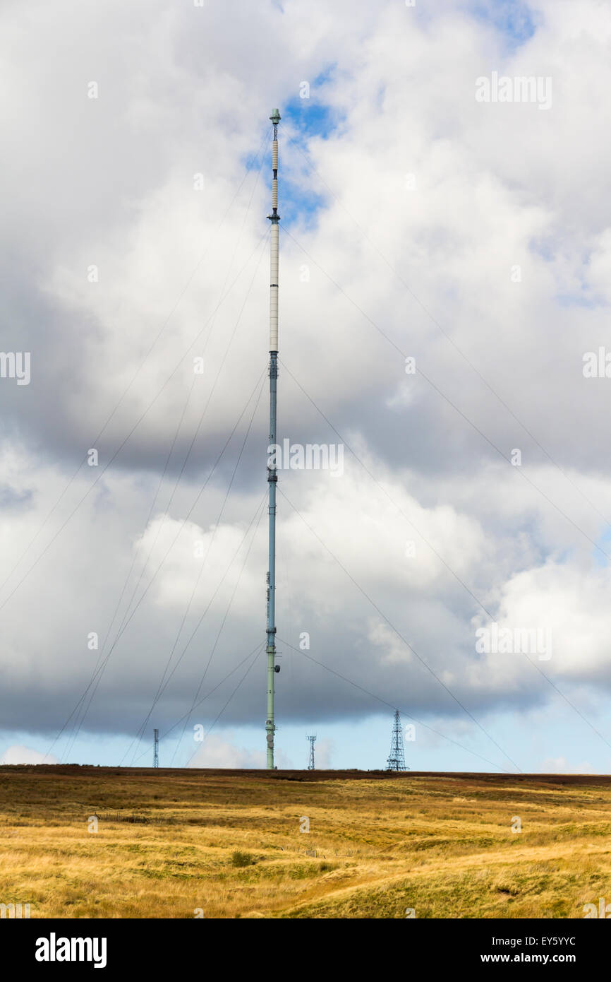 Winter Hill TV Sender Mast, Bolton, Lancashire. Stockfoto