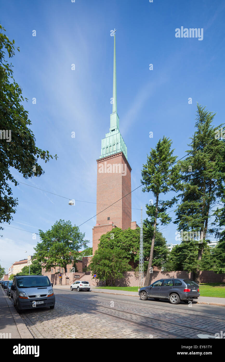Schöne Gebäude in Helsinki, Finnland Stockfoto