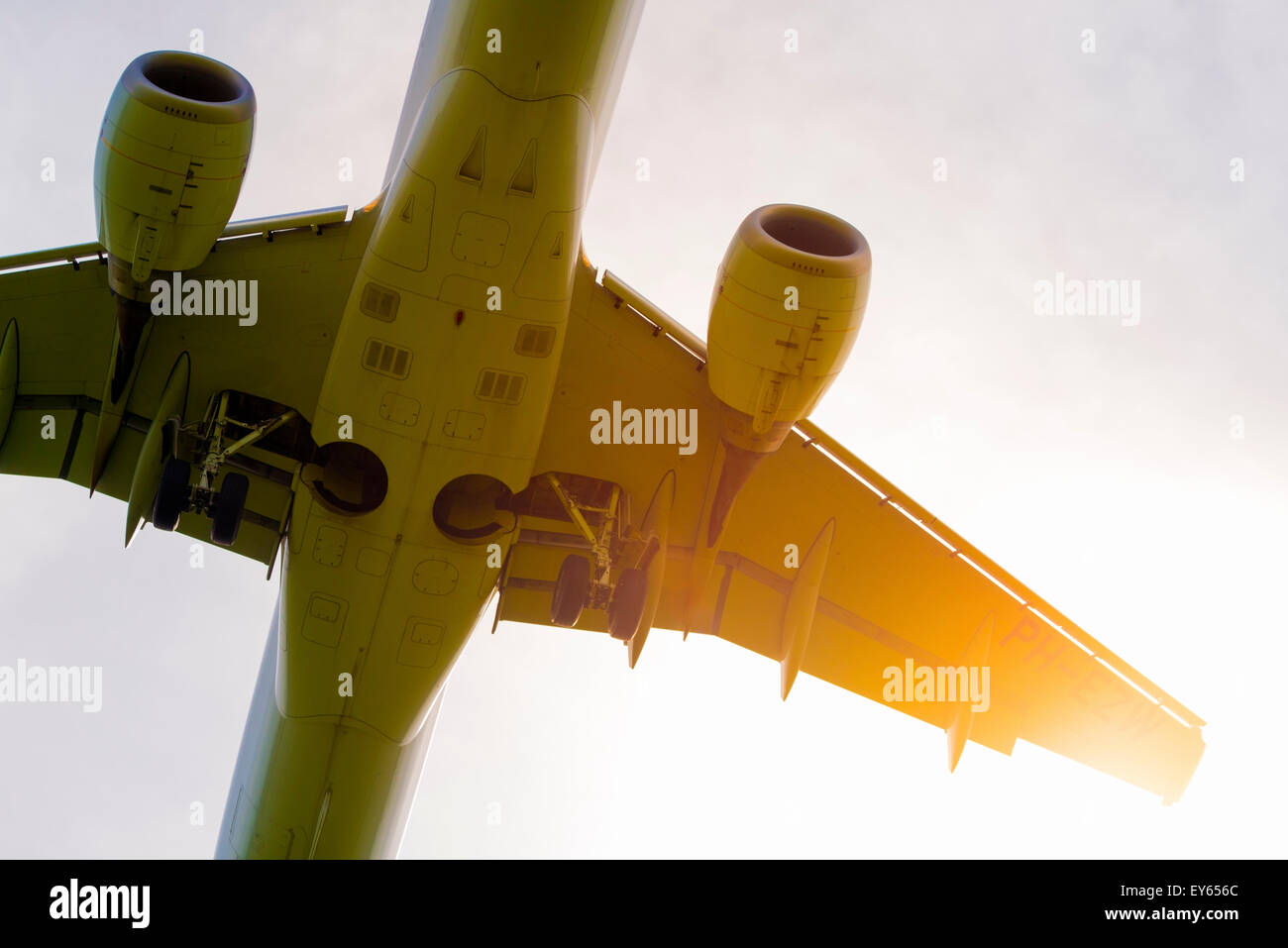 Passagierflugzeug Stockfoto