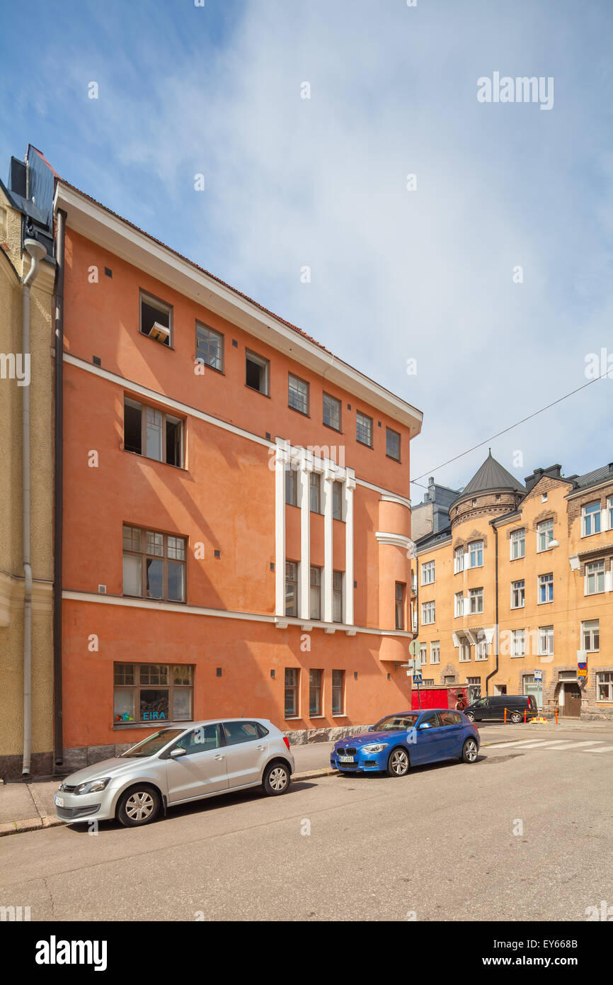 Schöne Gebäude in Helsinki, Finnland Stockfoto