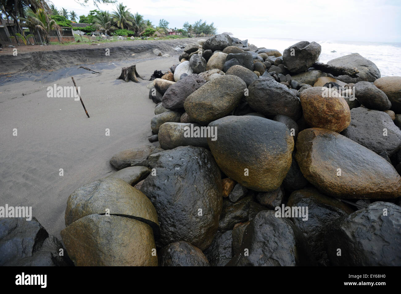 Szene von Puerto Chiapas, einem Strand in Tapachula, Chiapas, Mexiko. Stockfoto Szene von Puerto Chiapas, einem Strand in Tapachula, Chiapas, Mexiko. Stockfoto