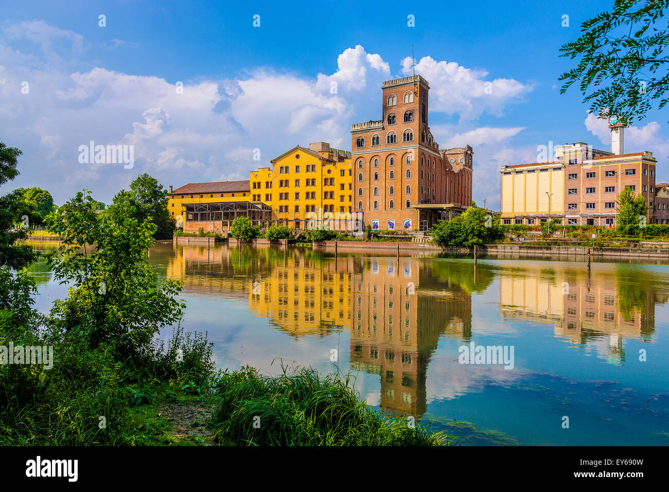 Veneto, Fluss Sile Naturpark - Silea-ab Werk Chiari & Forti Stockfoto