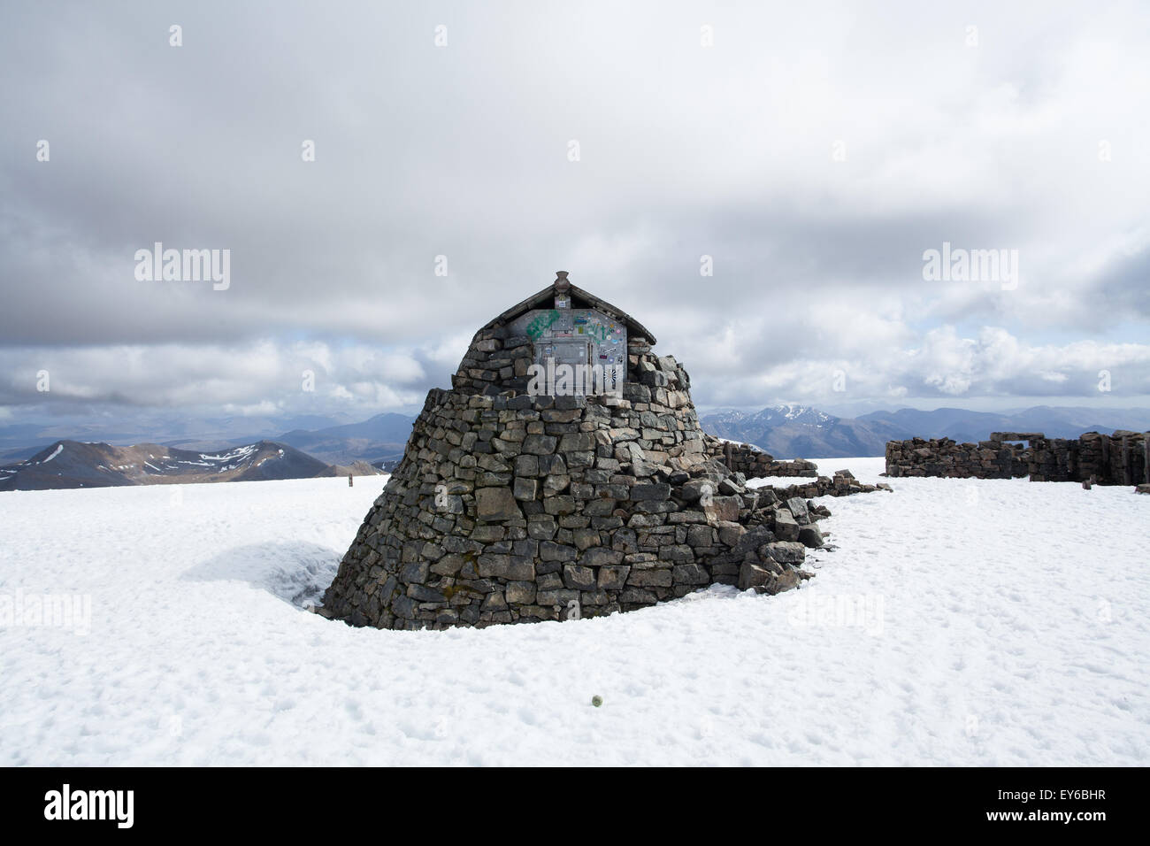 Ben Nevis Cairn Stockfoto