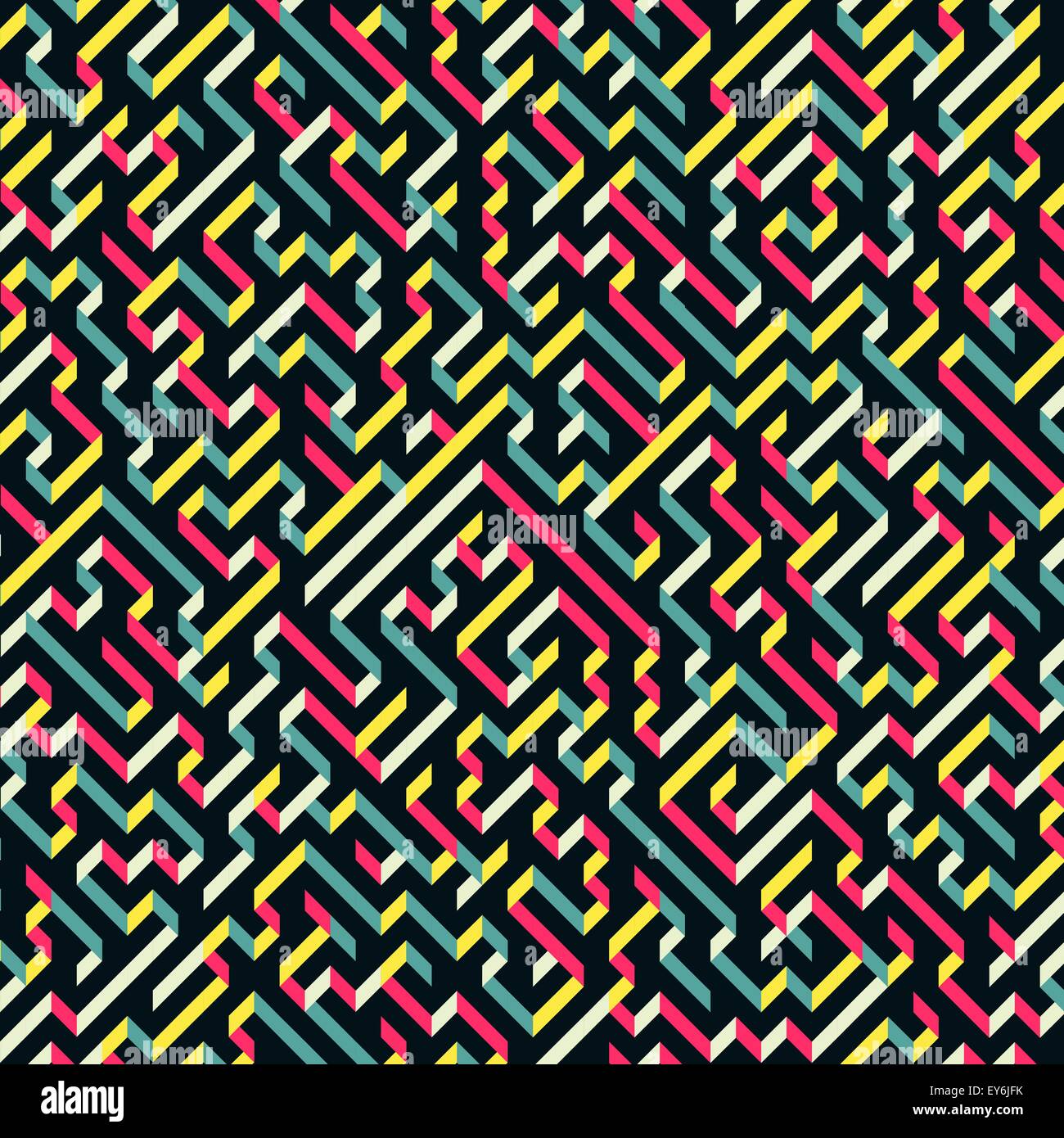 Labyrinth. Vektor-Illustration des Labyrinths. Einsetzbar für Wallpaper, Hintergrund, Buch-Cover. Stock Vektor