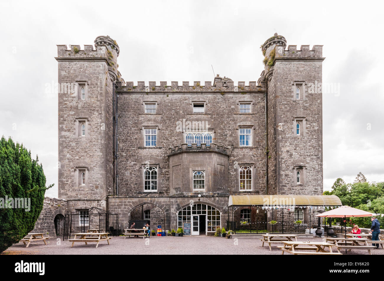 Slane Castle, Irland, eine Familie zu Hause ist für die Öffentlichkeit geöffnet Sonntag bis Donnerstag. Stockfoto