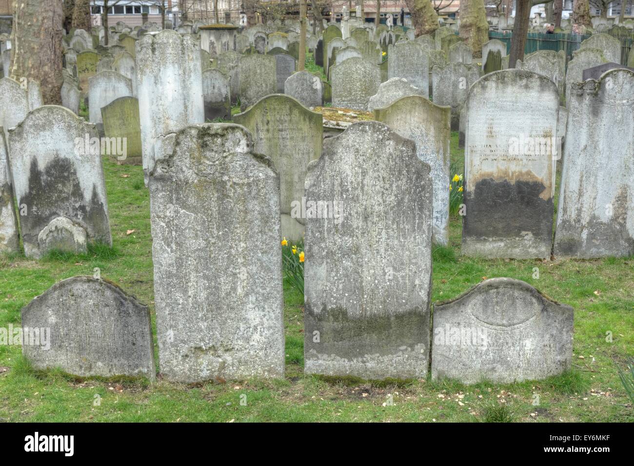 Smollett Friedhof, Stadt von London Stockfoto