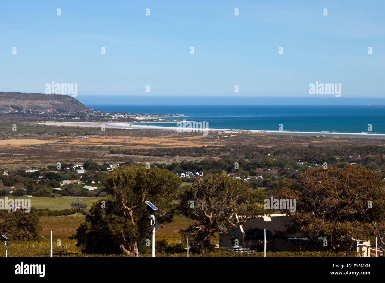 Blick über Noordhoek Strand Südafrika Stockfoto