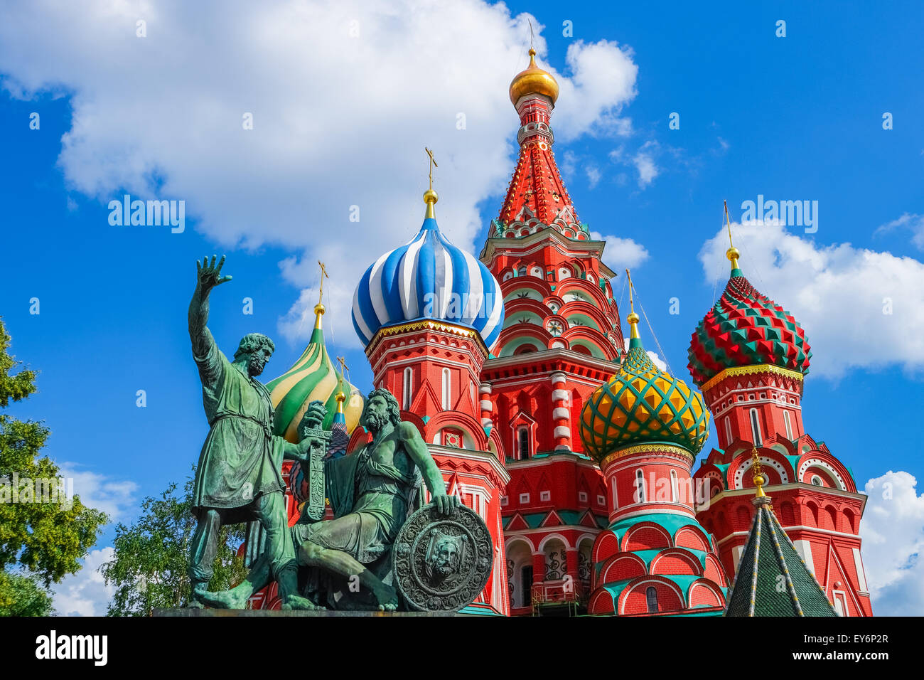 Basilius Kathedrale auf dem Roten Platz, Moskau Stockfoto