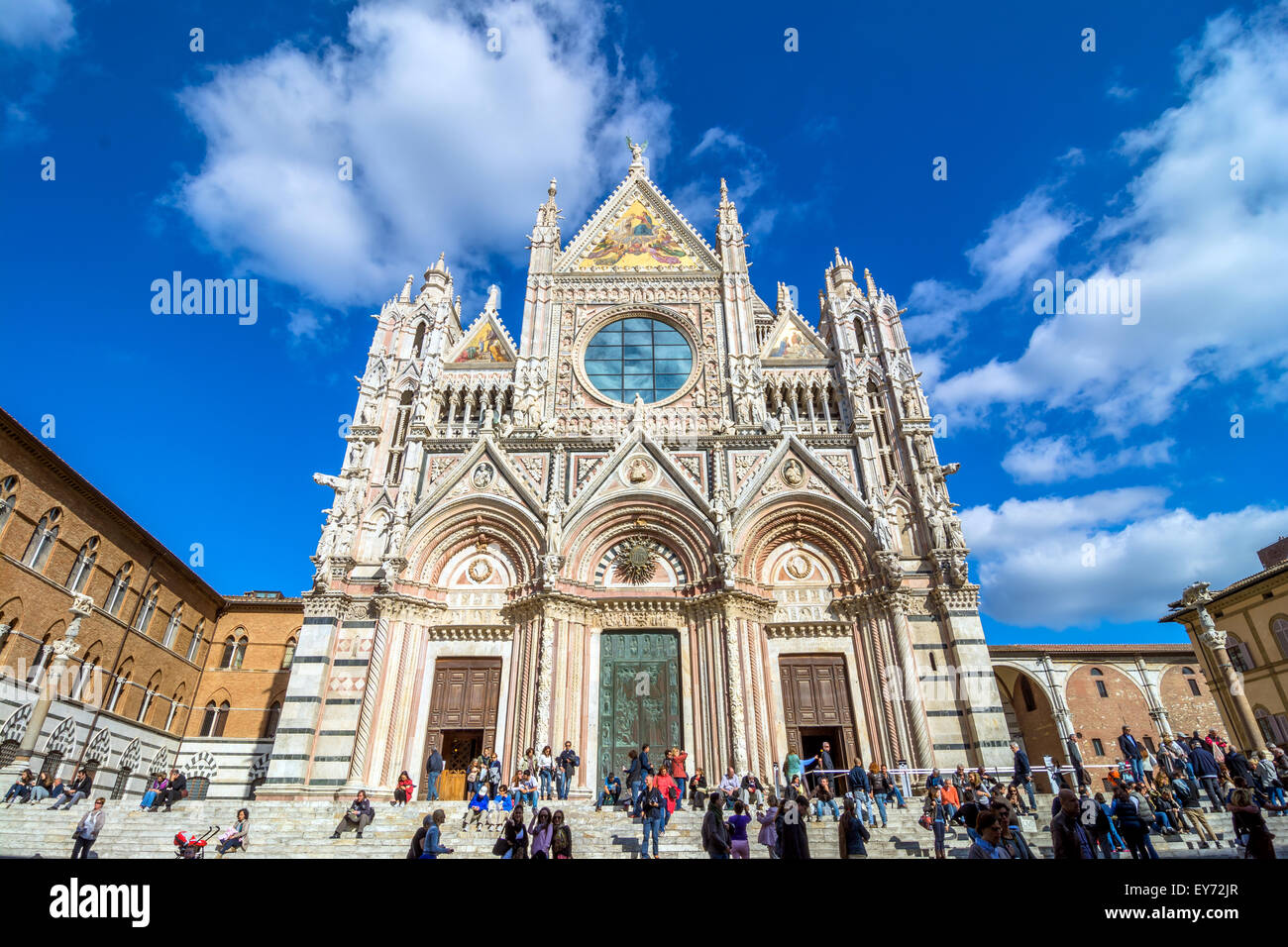 Santa Maria Assunta Dom in Siena, Italien. Stockfoto