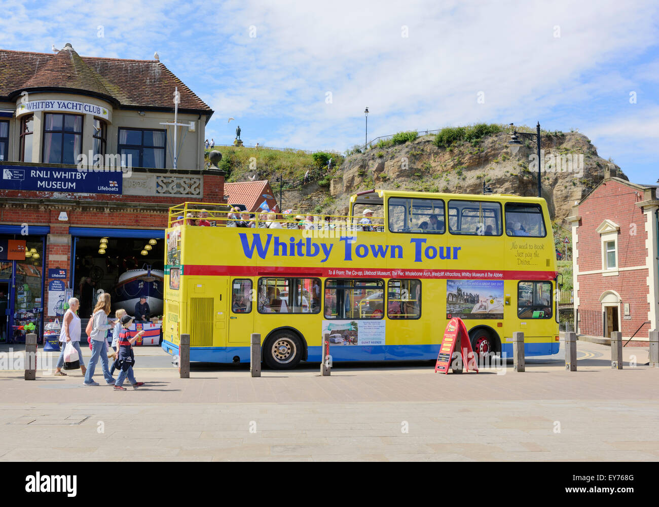 Whitby Town Tour Stockfoto