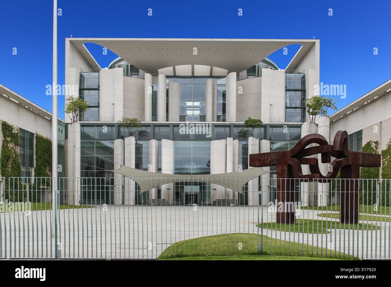 Das Bundeskanzleramt (Bundeskanzleramt) außen Frontansicht. Stockfoto