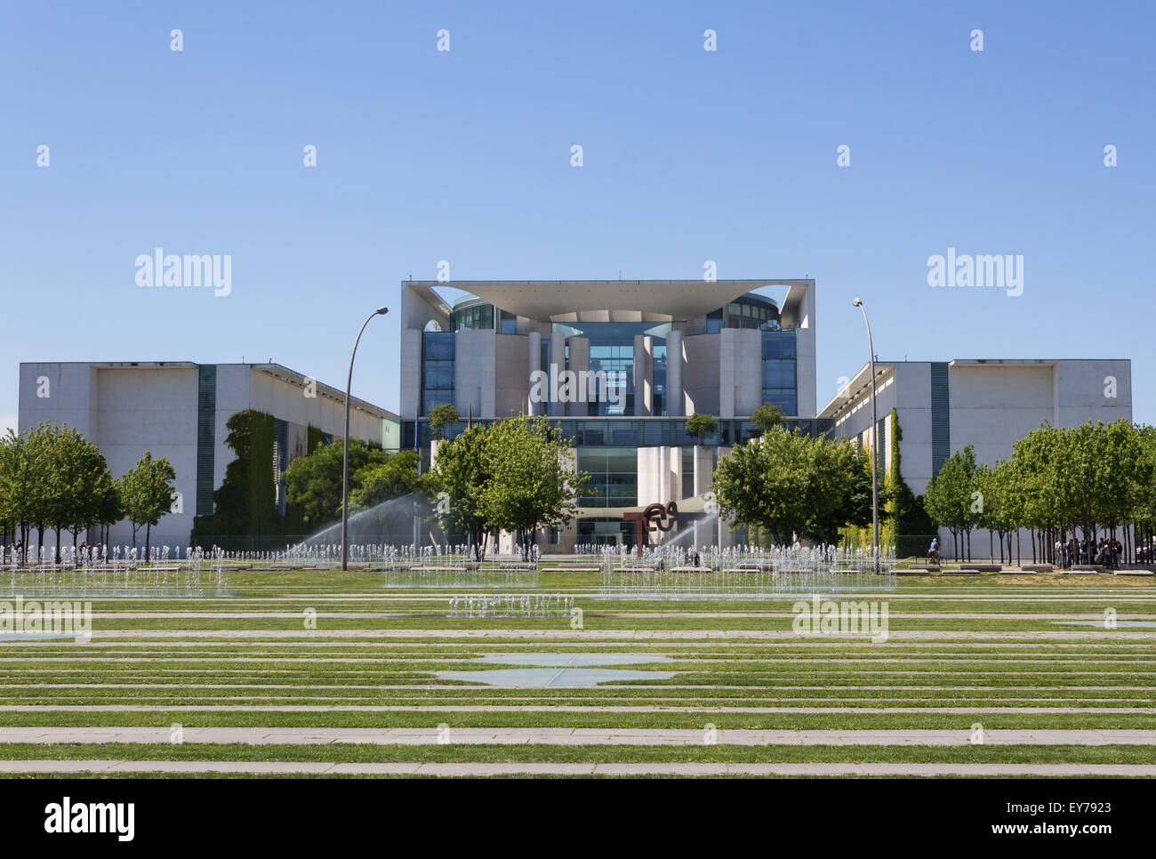 Das Bundeskanzleramt (Bundeskanzleramt) außen Frontansicht. Stockfoto