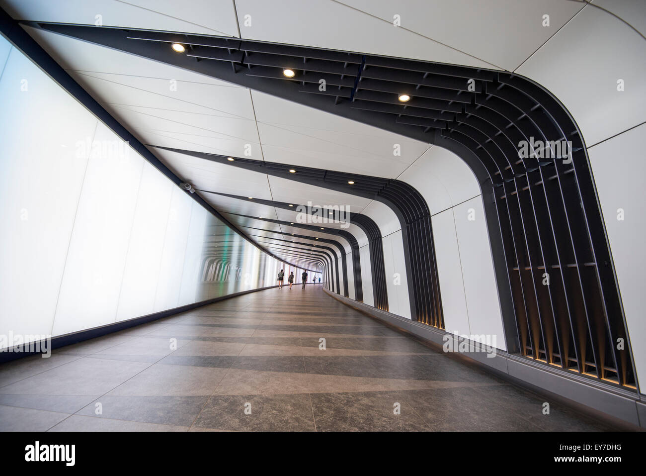 Tunnel des Lichtes am Kings Cross Station in London, England UK Stockfoto