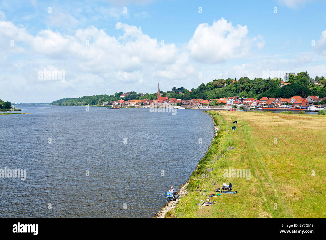 Lauenburg, Fluss Elbe, Schleswig-Holstein, Deutschland Stockfoto
