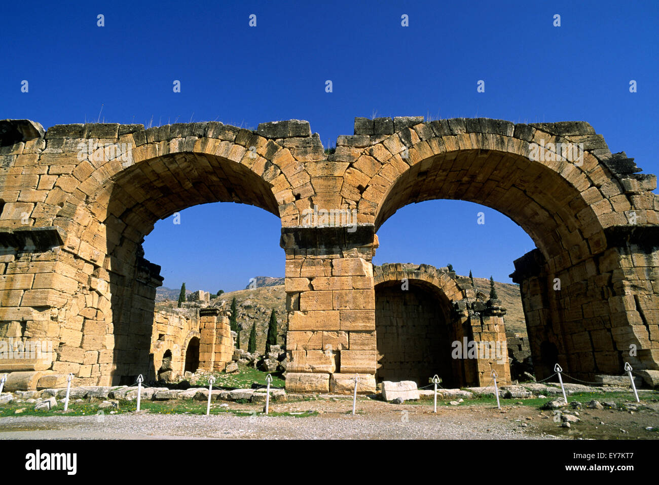 Türkei, Hierapolis, römische Basilika Stockfoto