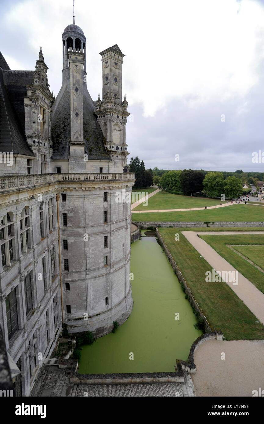 Frankreich, Loire-Tal, Schloss Chambord Stockfoto