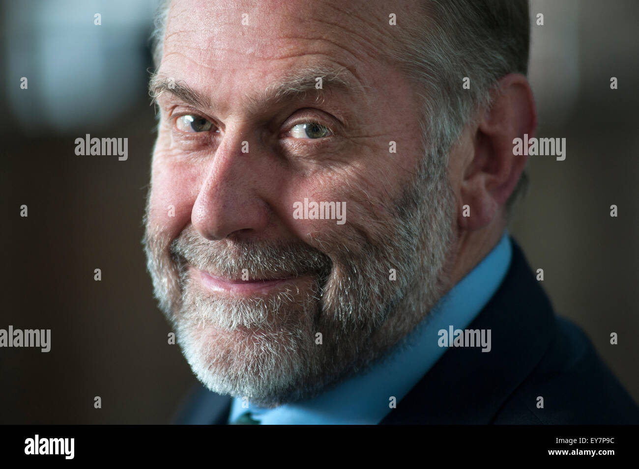 Ehemaliger Direktor des Edinburgh Festival Fringe, Alistair Moffat, erscheinen auf dem Edinburgh International Book Festival. Stockfoto