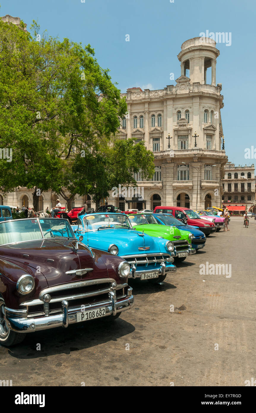 Alten Cabrios, Havanna, Kuba Stockfoto