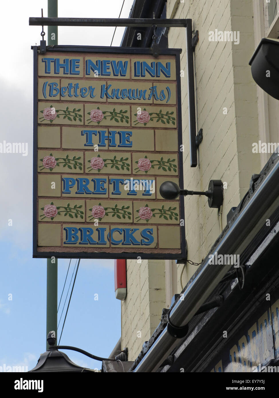 Schild am hübschen Steinen Pub, Walsall, schwarzen Land, West Midlands, England, UK Stockfoto