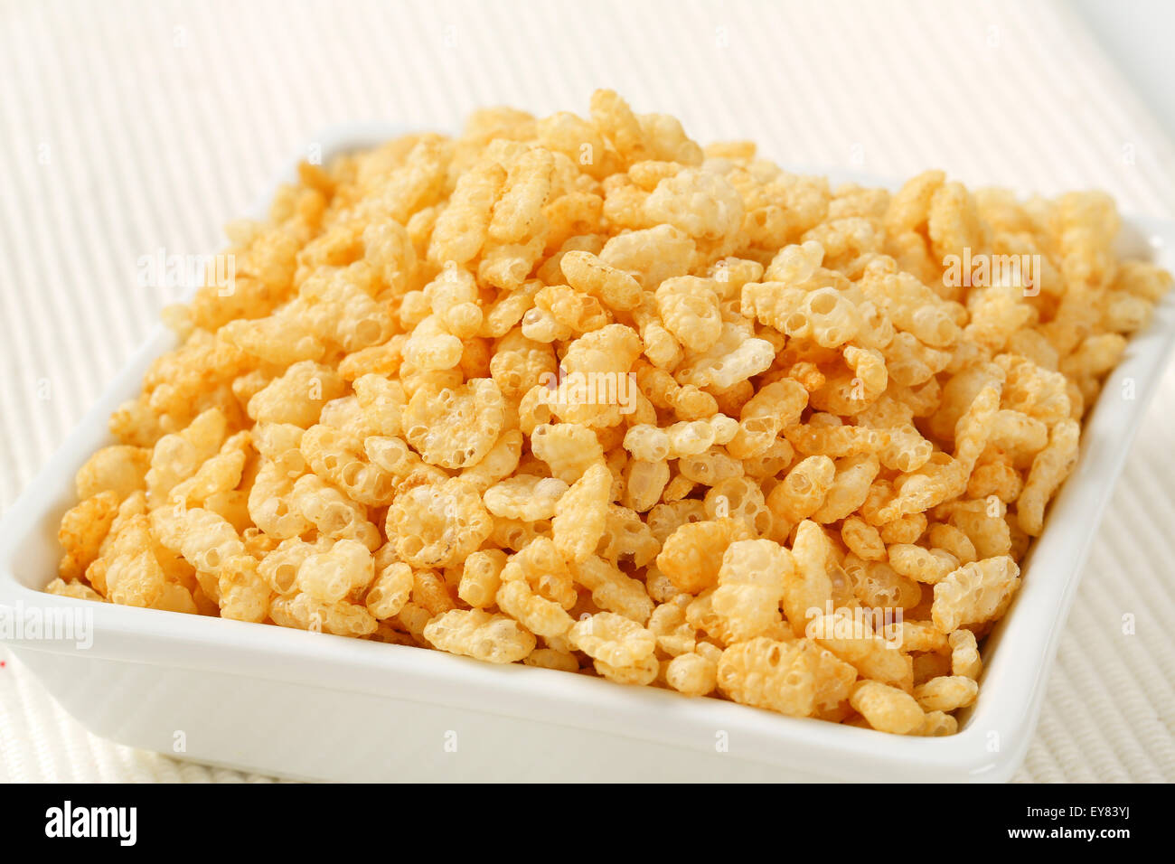 Frühstücks-Cerealien - Reis krispies Stockfoto