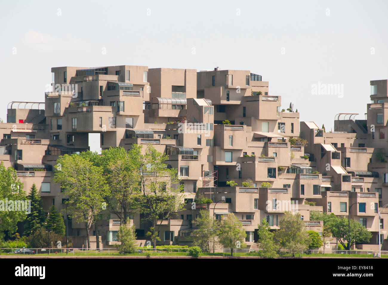 Habitat 67 öffentliche Wohnungen - Montreal - Kanada Stockfoto