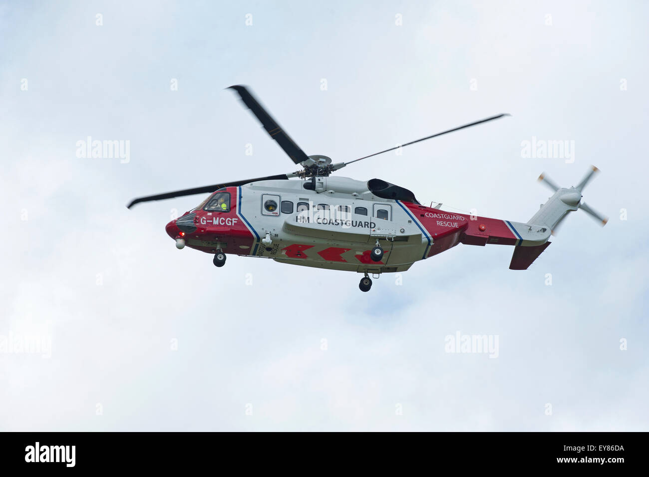 Der schottische Suche und Rettung Küstenwache S92A Hubschrauber (G-MCGF), Sitz in Inverness.  SCO 10.005. Stockfoto