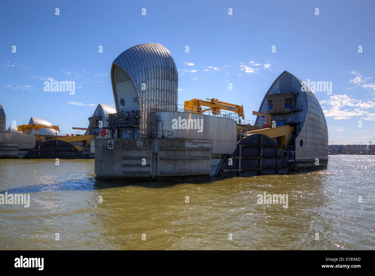 Thames Barrier, London, England, UK Stockfoto