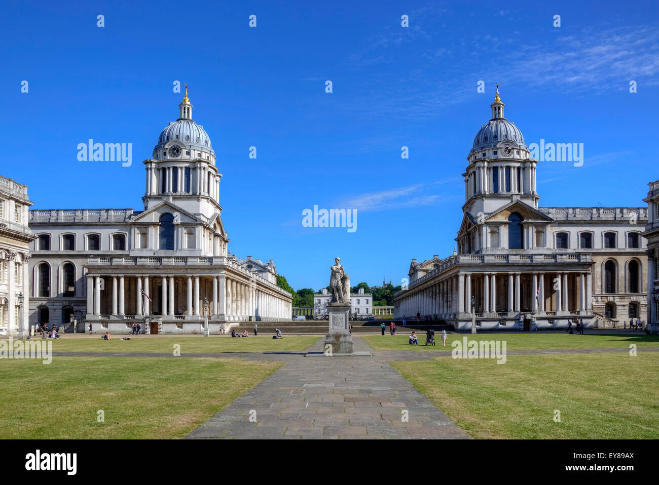 Royal Naval College in Greenwich, London, England, Vereinigtes Königreich Stockfoto