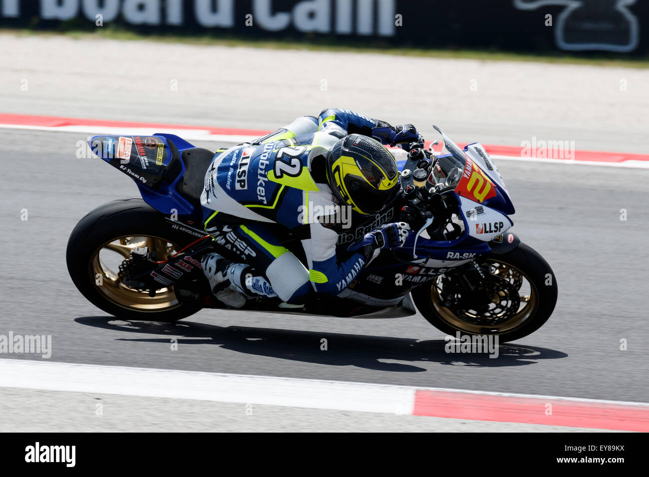 Misano Adriatico, Italien - 20. Juni 2015: Yamaha YZF R6 von Kallio Racing Team, angetrieben von LAHTI Eemeli Stockfoto