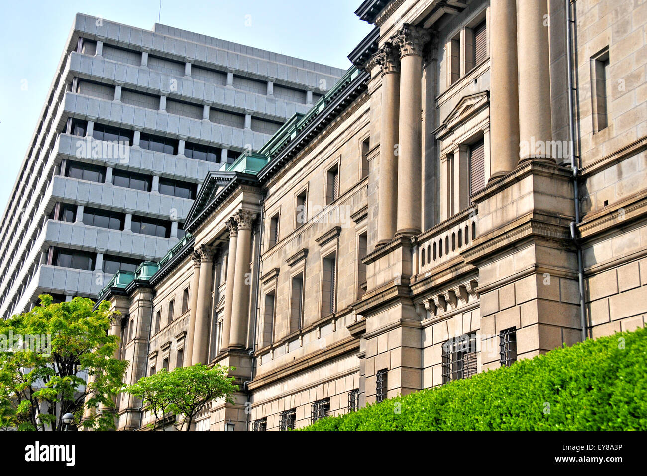 alt und Odern Gebäude der Bank of Japan Hauptsitz Tokyo Stockfoto