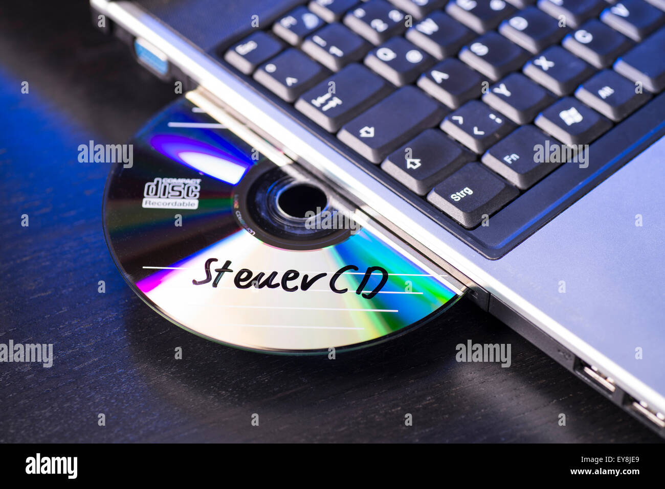 Steuerliche Steuerhinterziehern CD Stockfoto