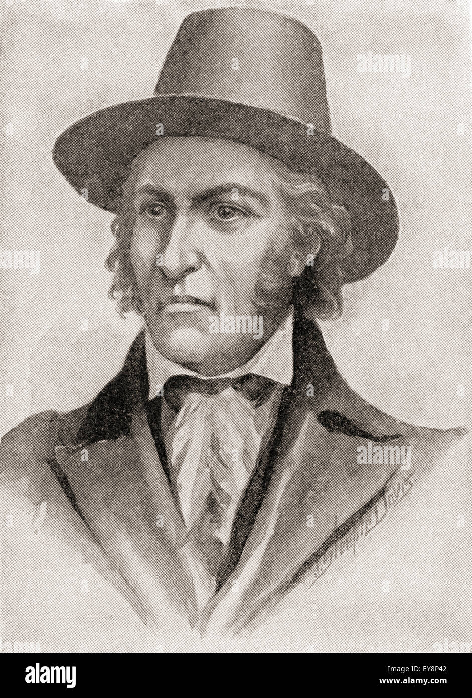 Samuel Chester Reid, 1783 – 1861.  Offizier in der United States Navy, Kommandant der Freibeuter während des Krieges von 1812. Stockfoto