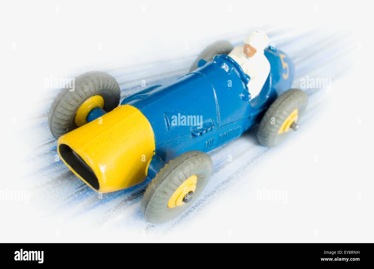 Dinky Ferrari-Rennwagen aus den 50er Jahren Stockfoto