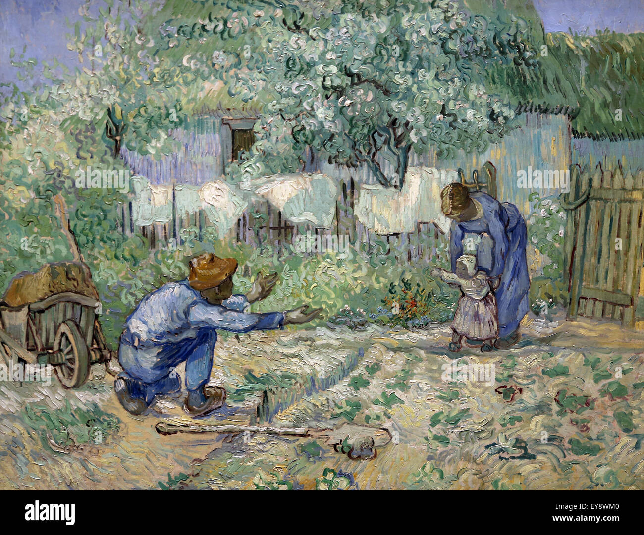 Vincent Van Gogh (1853-1890).  Niederländischer Maler. Erste Schritte nach Millet, 1890. Öl auf Leinwand. Metropolitan Museum of Art. NY. Stockfoto
