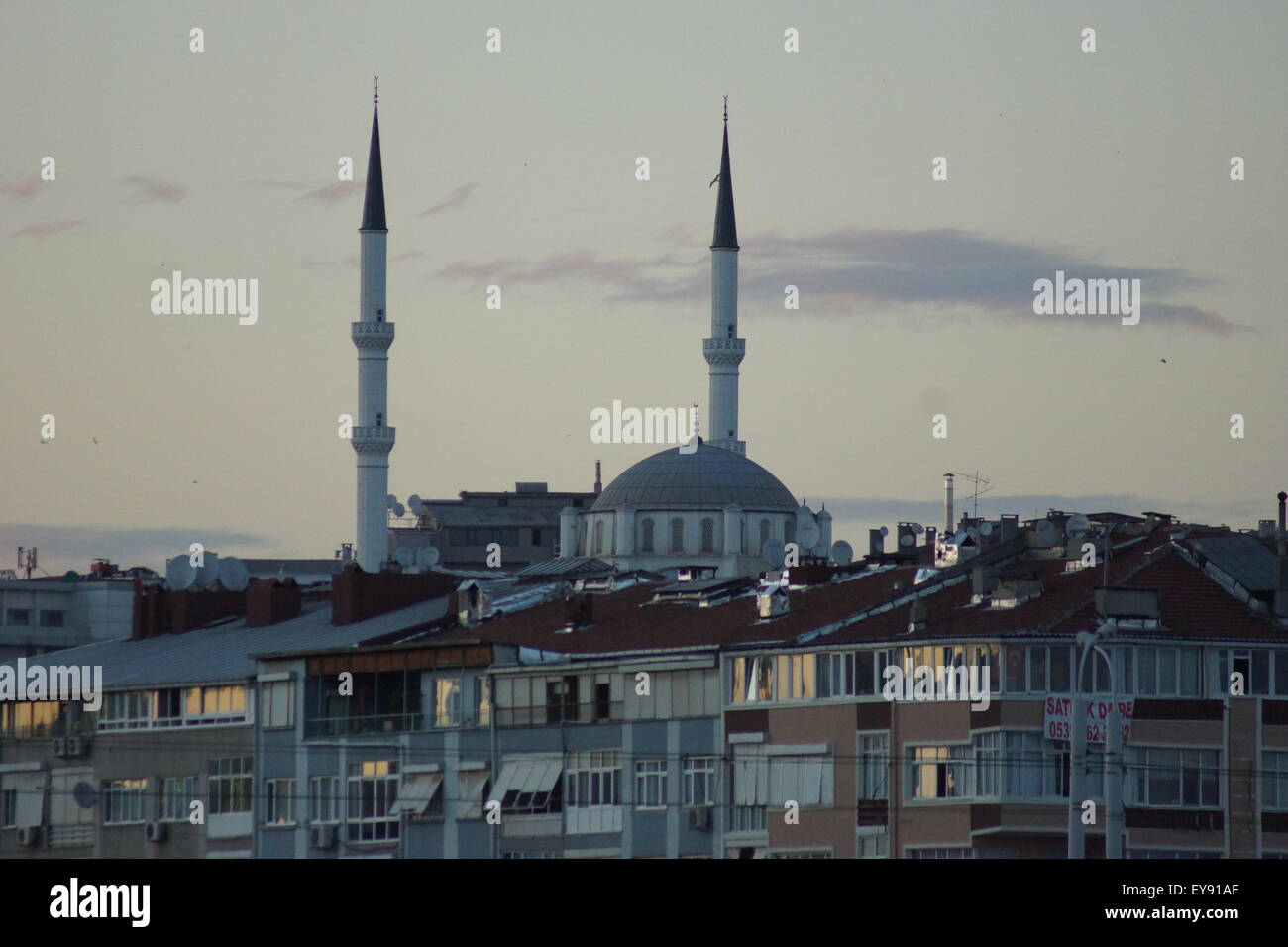 Istanbul, Moschee, Dämmerung Stockfoto