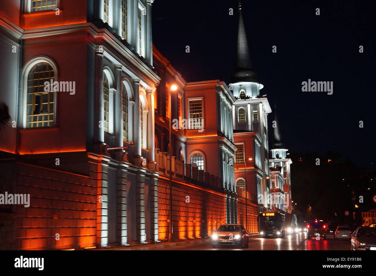Istanbul, Nacht, Bosporus Stockfoto