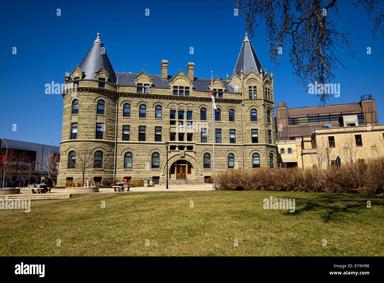 Als eine Universität in der Innenstadt von einem großen städtischen Zentrum hat die University of Winnipeg $ 217 Millionen in neue Investitionen angezogen. Stockfoto