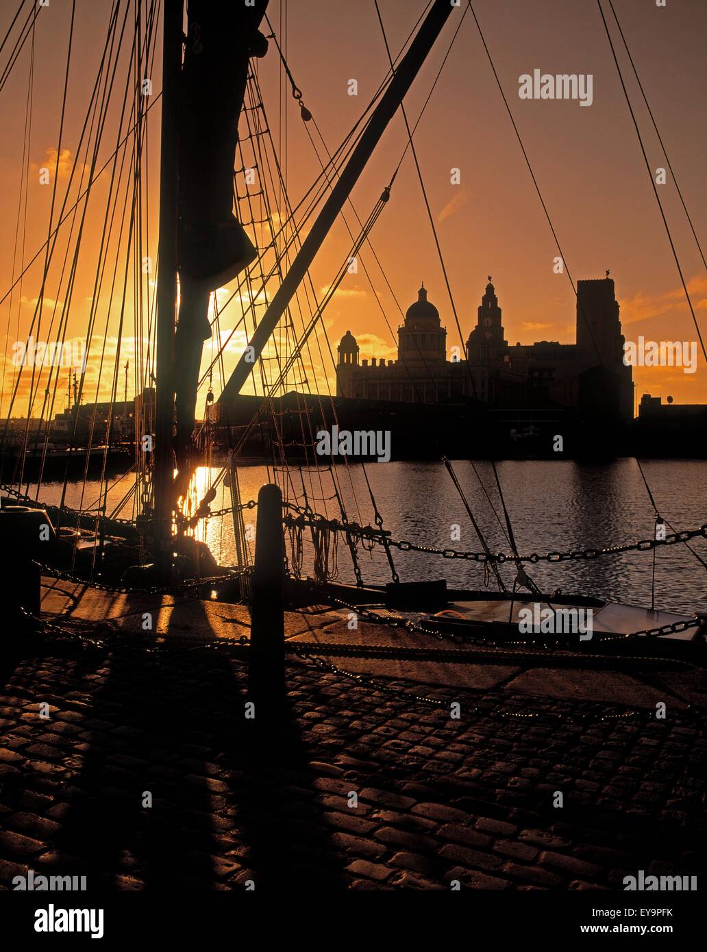 Liverpool, England; Blick vom Albert Dock Stockfoto