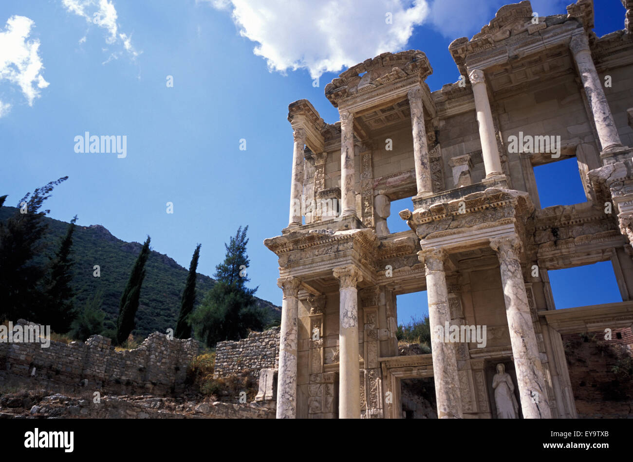 Die große Bibliothek von Ephesus Stockfoto