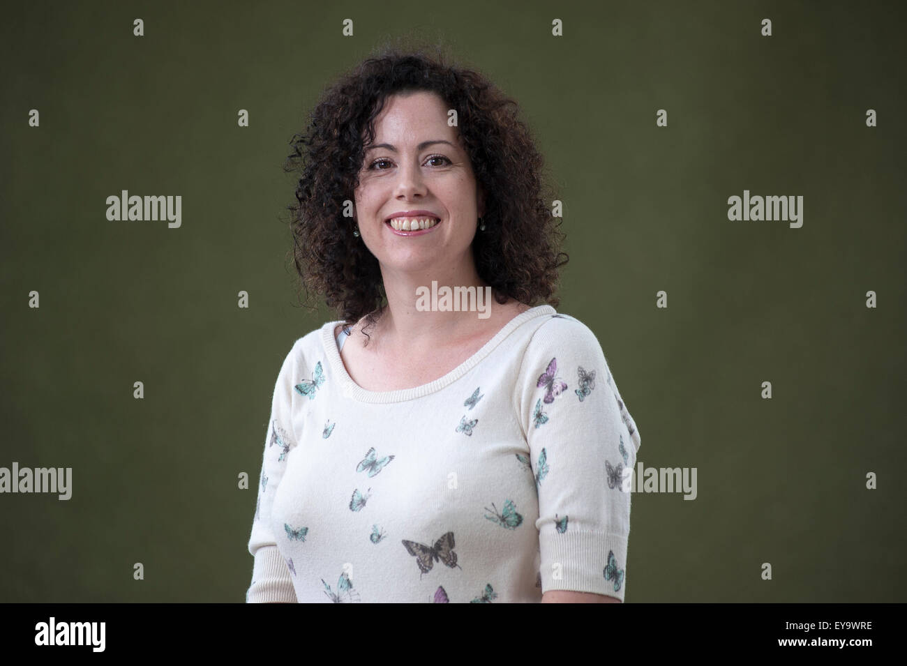 Enkelin des walisischen Dichter Dylan Thomas, Hannah Ellis, erscheinen auf dem Edinburgh International Book Festival. Stockfoto