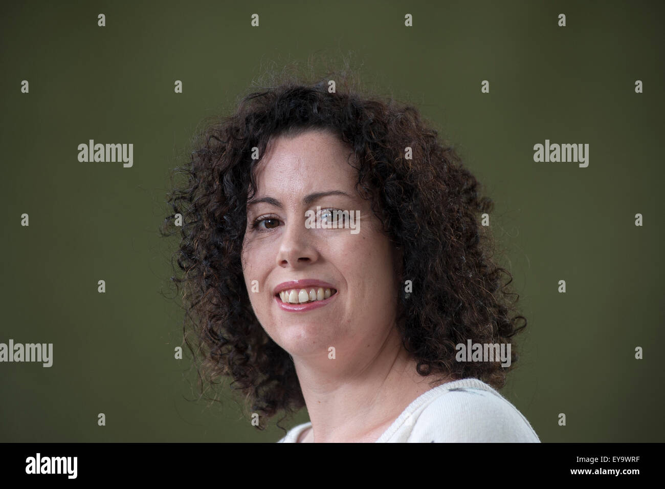 Enkelin des walisischen Dichter Dylan Thomas, Hannah Ellis, erscheinen auf dem Edinburgh International Book Festival. Stockfoto