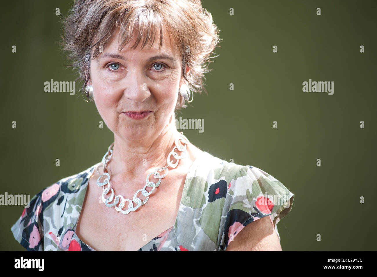 Sozialistische Feminist akademischen und Aktivist, Penny Dale, erscheinen auf dem Edinburgh International Book Festival. Stockfoto