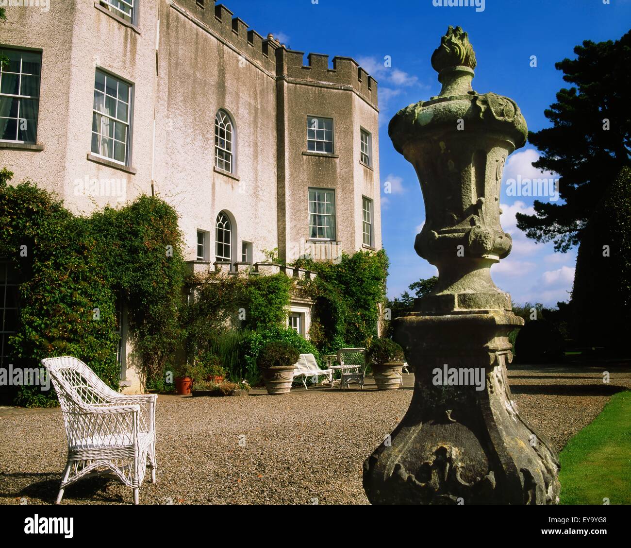 Glin Castle, Co Limerick, Irland; Schloss aus dem 18. Jahrhundert Stockfoto