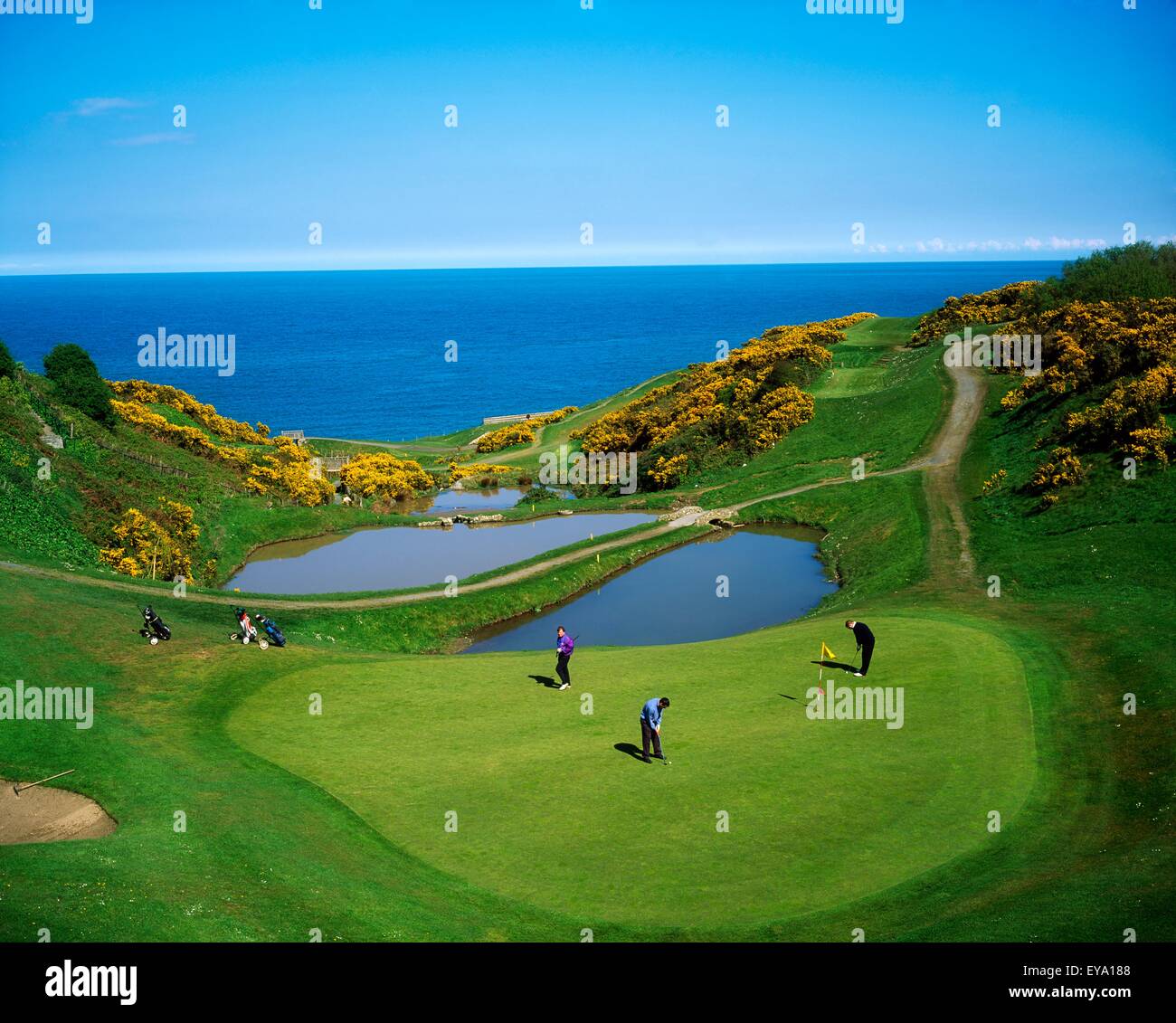 Golf Links, Brittas Bay, Co Wicklow, Irland. Stockfoto