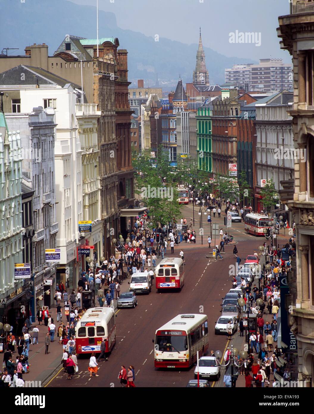 Donegall Place, Belfast, Irland Stockfoto