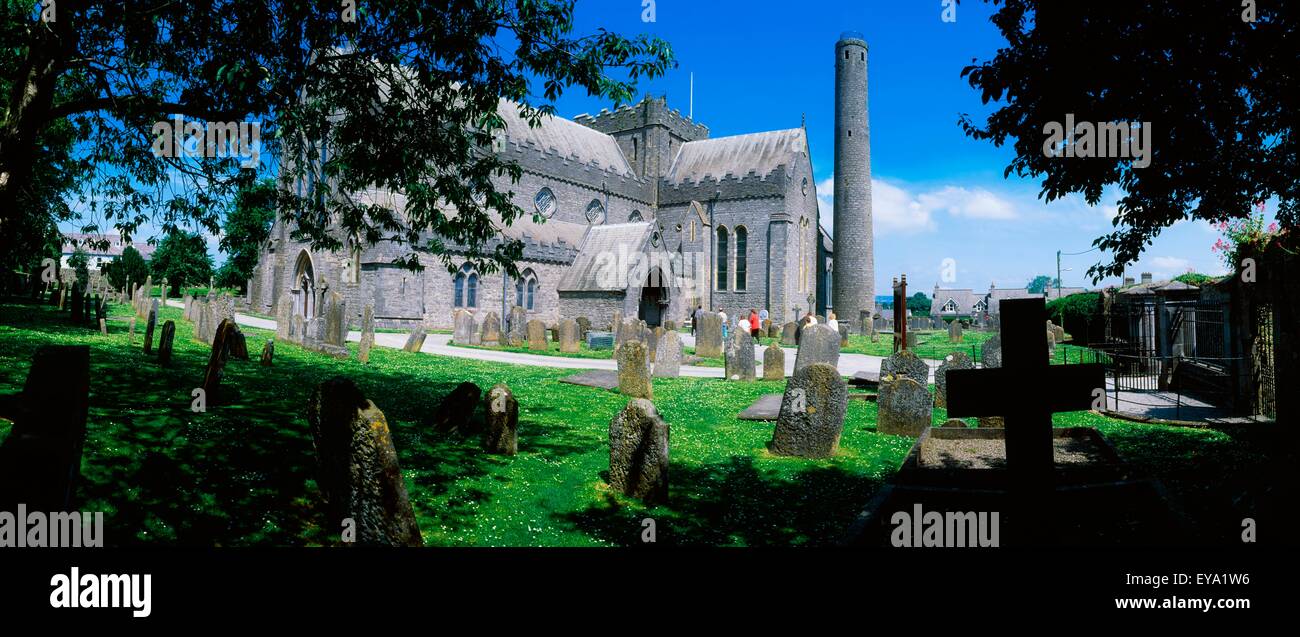 St. Canice Kathedrale &, Runde Turm, Kilkenny Stadt, Co Killenny, Irland Stockfoto