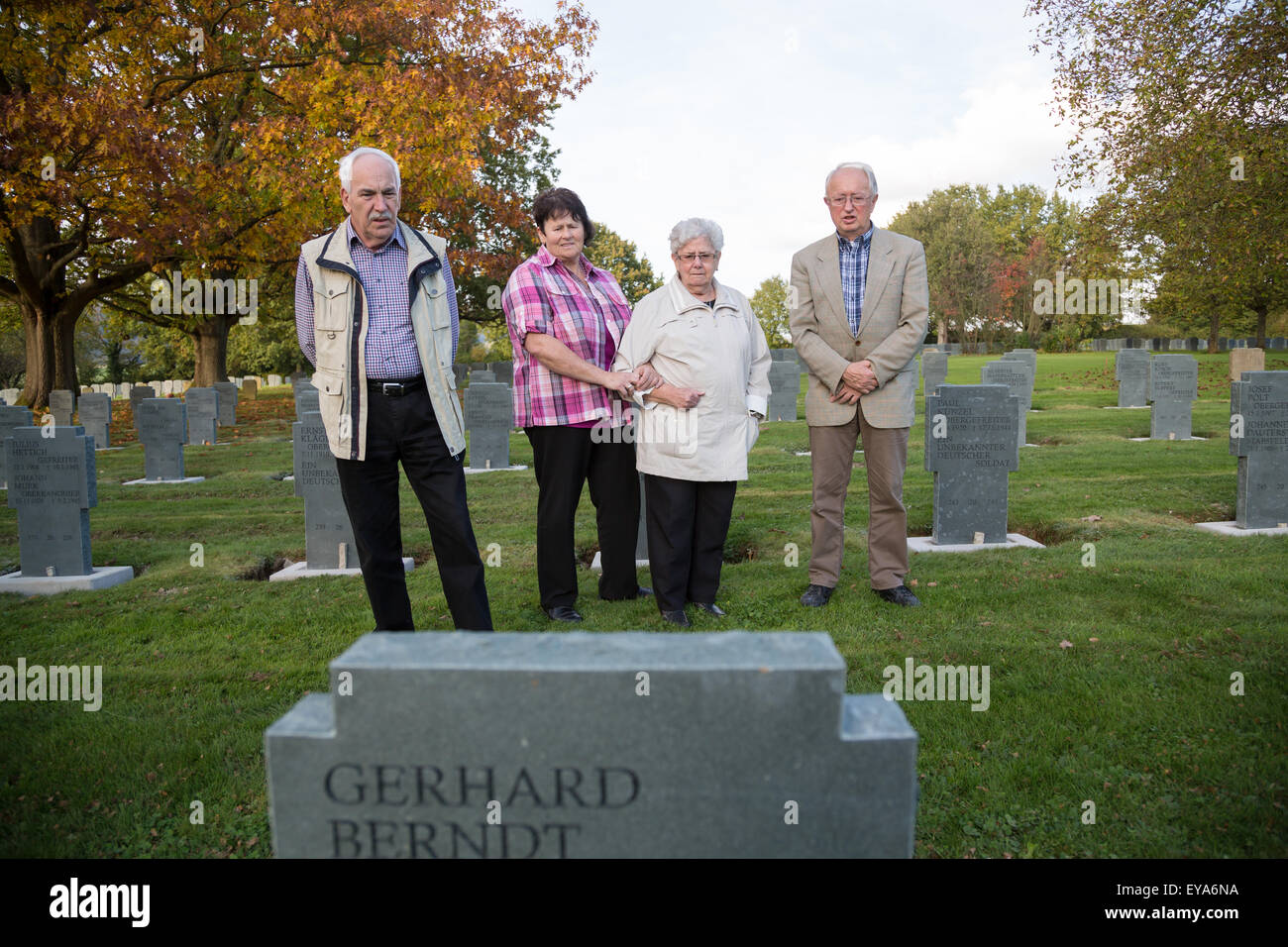 Bad Niederbronn, Frankreich, Deutsch Kriegsgraeberstaette mit 15413 Opfer der US-Streitkräfte aus dem II. WK Stockfoto