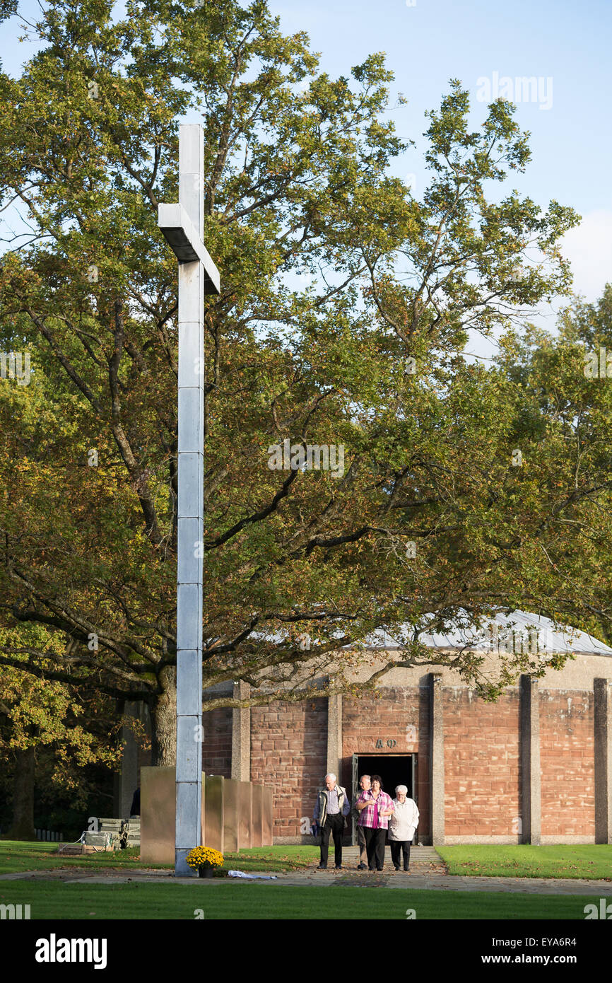 Bad Niederbronn, Frankreich, Deutsch Kriegsgraeberstaette mit 15413 Opfer der US-Streitkräfte aus dem II. WK Stockfoto