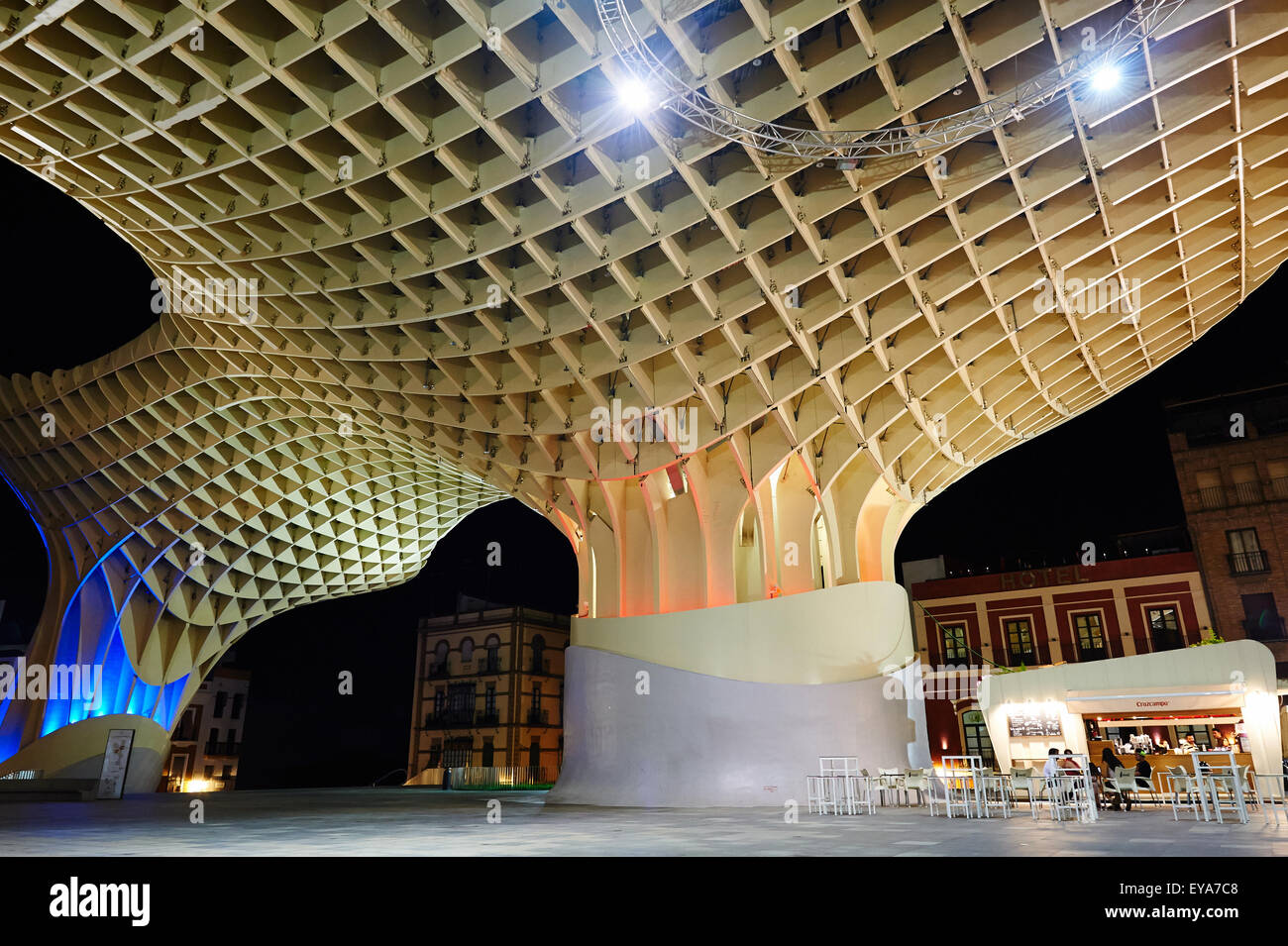 Sevilla, Spanien, die Metropol Parasol in der Plaza De La Encarnación Stockfoto