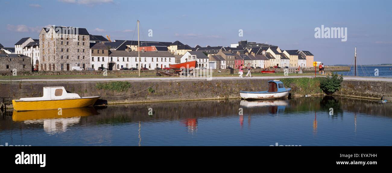 Galway Stadt, Co. Galway, Irland; Boote im Hafen Stockfoto